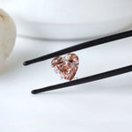 Intense pink heart cut lab diamond 2 ct loose stone