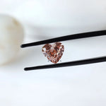 2 ct Heart shaped fancy intense pink lab grown diamond loose gemstone