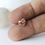 2 ct Intense pink lab diamond heart cut loose gemstone