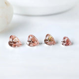 0.86 ct Heart shaped lab diamond with rich pink color gemstone