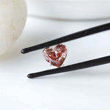 0.86 ct Heart shaped vivid pink lab grown diamond loose color gemstone
