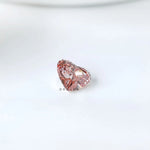 Vivid pink heart shaped lab diamond 0.86 ct fine gemstone