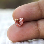 1.10 ct Heart cut vivid pink lab grown diamond gemstone