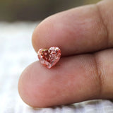 1.10 ct Heart cut vivid pink lab grown diamond gemstone