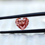 1.10 ct Heart cut fancy vivid pink lab grown diamond loose gemstone