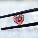 Pink heart cut lab diamond 1.10 ct loose gemstone