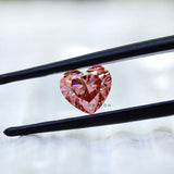 Pink heart cut lab diamond 1.10 ct loose gemstone