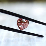 1.10 ct Vivid pink lab diamond with classic heart cut design
