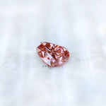 Heart cut pink lab grown diamond 1.10 ct loose gem