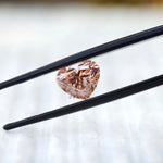 Vivid pink heart shaped lab diamond 2 ct fine gemstone