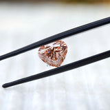 Vivid pink heart shaped lab diamond 2 ct fine gemstone
