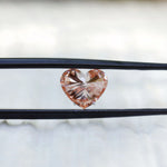 Romantic heart shaped vivid pink lab diamond 2 ct loose gem