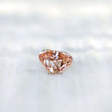 2 ct Vivid pink lab diamond with classic heart shape