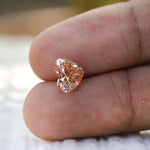 Vivid pink heart cut lab grown diamond 2 ct loose gemstone
