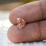 Vivid pink heart cut lab grown diamond 2 ct loose gemstone