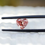 Heart shaped vivid pink lab diamond 1.50 ct loose gem