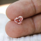 Vivid pink heart cut lab grown diamond 1.50 ct gemstone