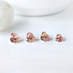 1.60 ct Loose heart shaped lab diamond in pastel pink shade