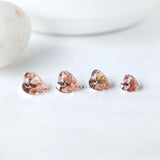 1.60 ct Loose heart shaped lab diamond in pastel pink shade