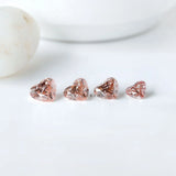 1.60 ct Fancy pink lab diamond with classic heart shape