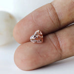 Romantic heart shaped fancy pink lab diamond 1.60 ct loose gemstone