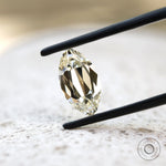 2 ct Moval shaped lab diamond with vintage style brilliance