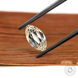 2 ct Antique cut moval lab grown diamond with subtle warm hue