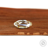 2 ct Moval lab diamond with classic antique faceting and glow