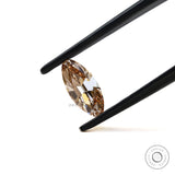 1 ct moval dark champagne lab diamond loose stone