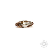 Loose dark color diamond for custom engagement ring