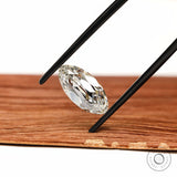 Old Cut Moval Lab Grown Diamond For Custom Engagement Ring