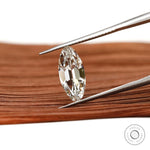 2 ct Lab diamond moval shape antique cut with elegant faceting