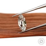 2 ct Lab diamond moval shape antique cut with elegant faceting