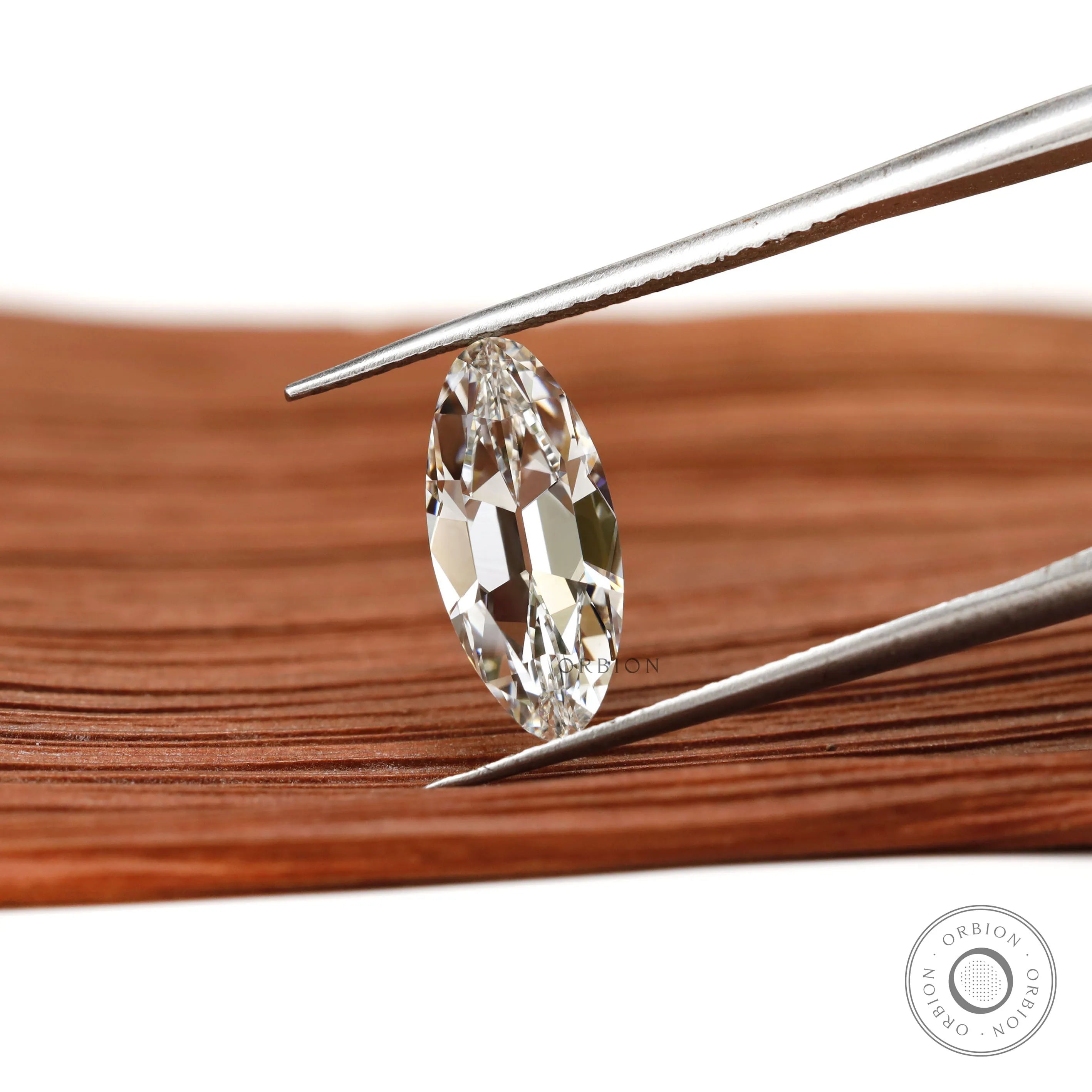 2 ct Lab diamond moval shape antique cut with elegant faceting
