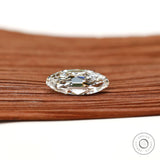 2 ct Antique moval diamond lab grown with strong vintage sparkle