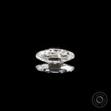2 ct Lab grown diamond in moval shape with vintage old mine cut