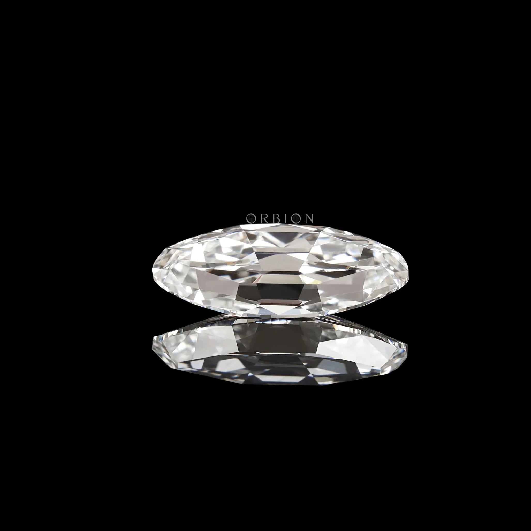 2 ct Lab grown diamond in moval shape with vintage old mine cut