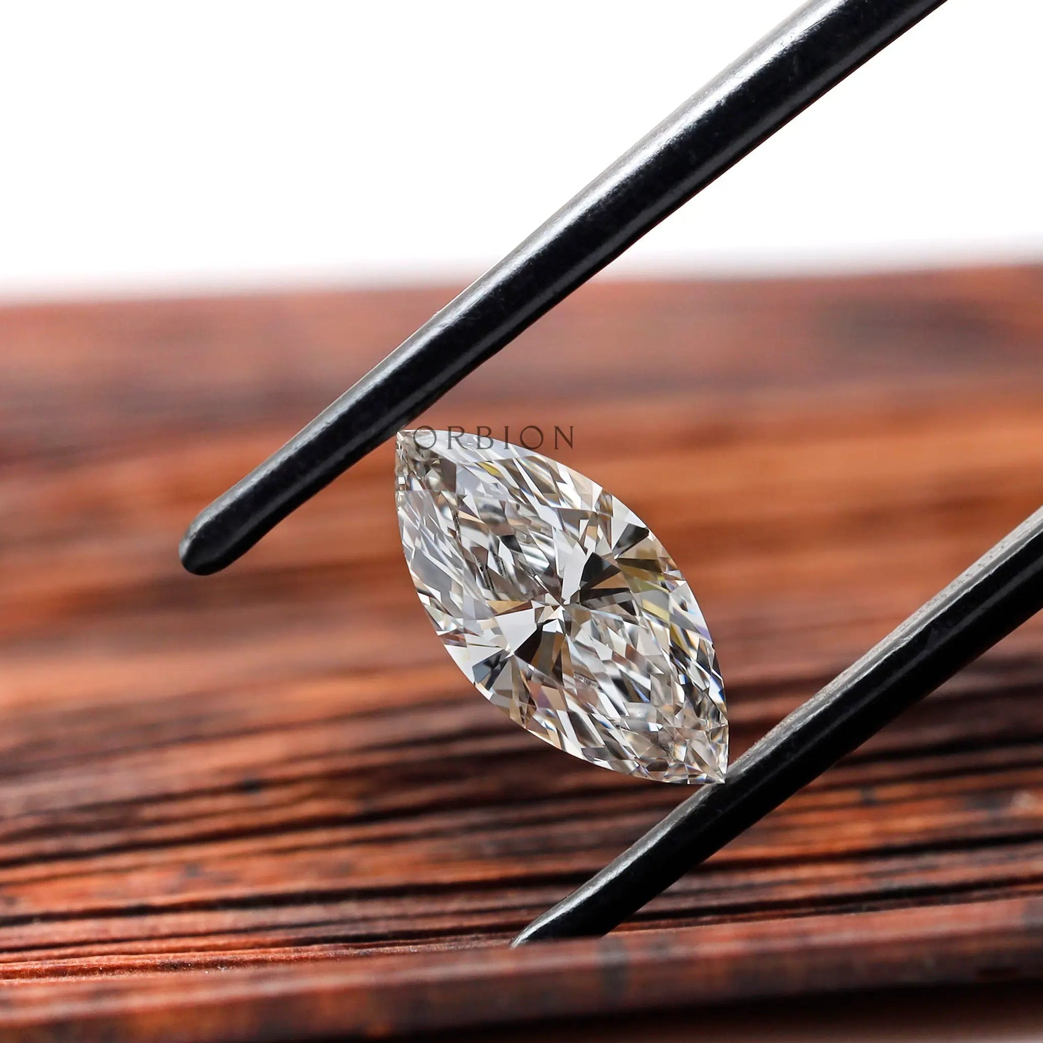Brilliant Cut Off White Loose Marquise Lab Grown Diamond 