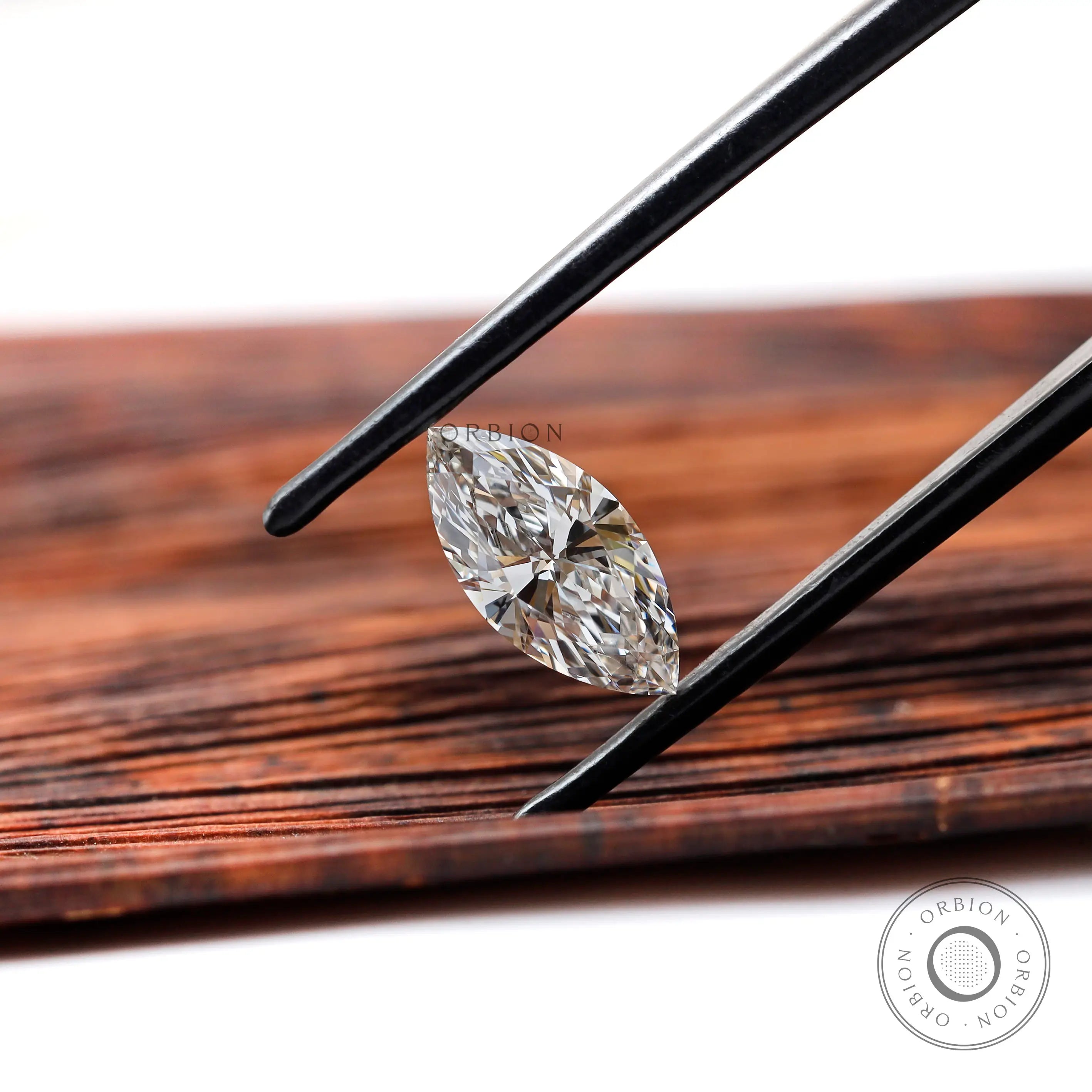 Brilliant Cut Off White Loose Marquise Lab Grown Diamond 