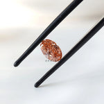 Vivid intense pink oval lab diamond 0.73 ct fine gemstone