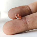 0.73 ct Oval shaped lab diamond with bold pink color tone