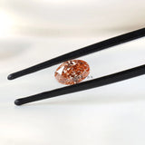 0.73 ct Oval lab diamond fancy intense pink for custom jewelry