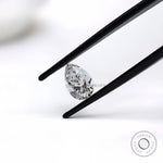 2 ct Brilliant cut pear lab diamond off white loose gemstone