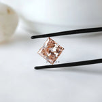 5 ct Princess cut fancy intense pink lab grown diamond loose gemstone