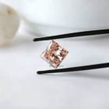 5 ct Princess cut fancy intense pink lab grown diamond loose gemstone