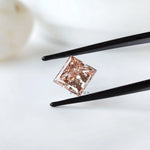 Vivid pink princess cut lab grown diamond 5 ct fine gemstone