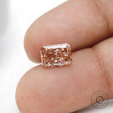 Custom jewelry radiant pink lab diamond 1.50 ct loose stone