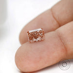 Radiant cut fancy pink diamond 1.50 ct