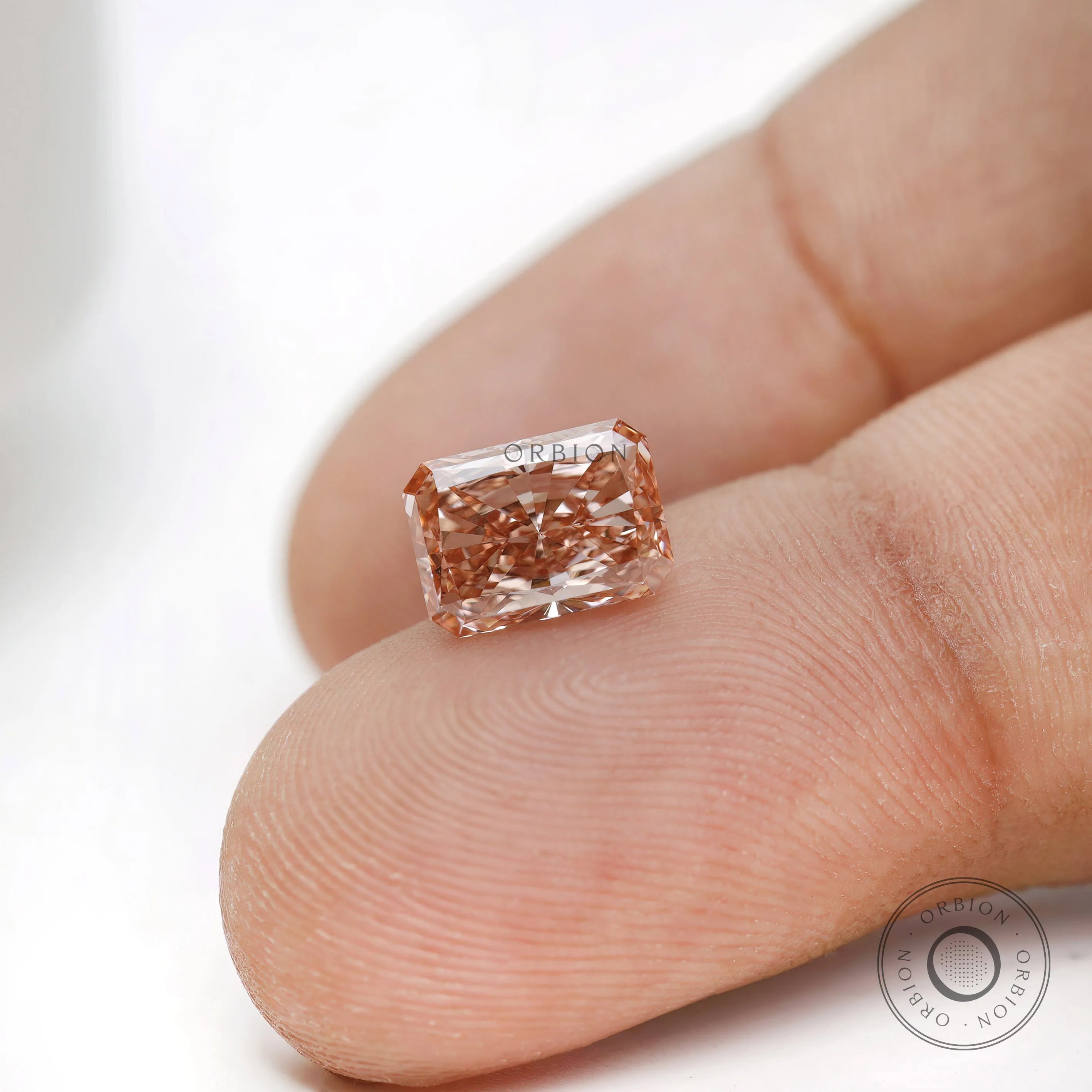 Radiant cut fancy pink diamond 1.50 ct
