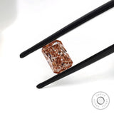 Fancy pink radiant lab diamond 1.50 ct loose stone